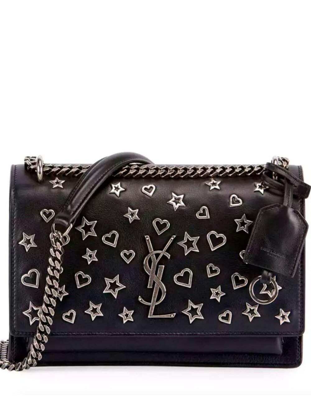 SAINT LAURENT Sunset Stars & Hearts Studded Bag